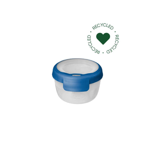 Grand Chef Eco Vershoudbakje 0,25L Rond Transparant/Donkerblauw