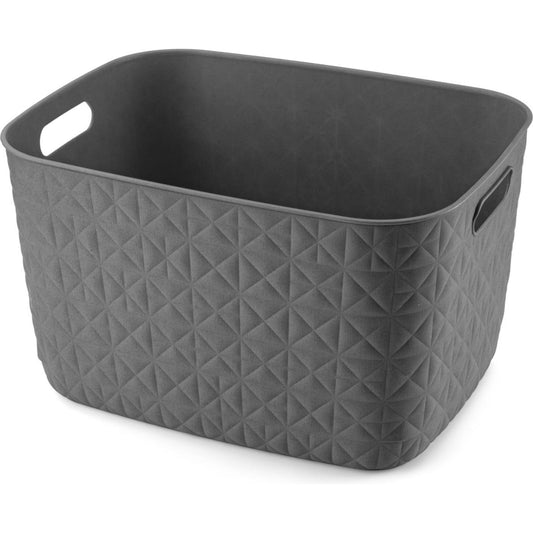 Softex opbergmand Cube - 15L Antraciet 28x28x27cm