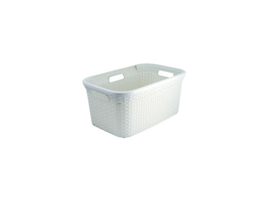 Style wasmand rotanstyle 45 liter ivoor 27x38x59cm