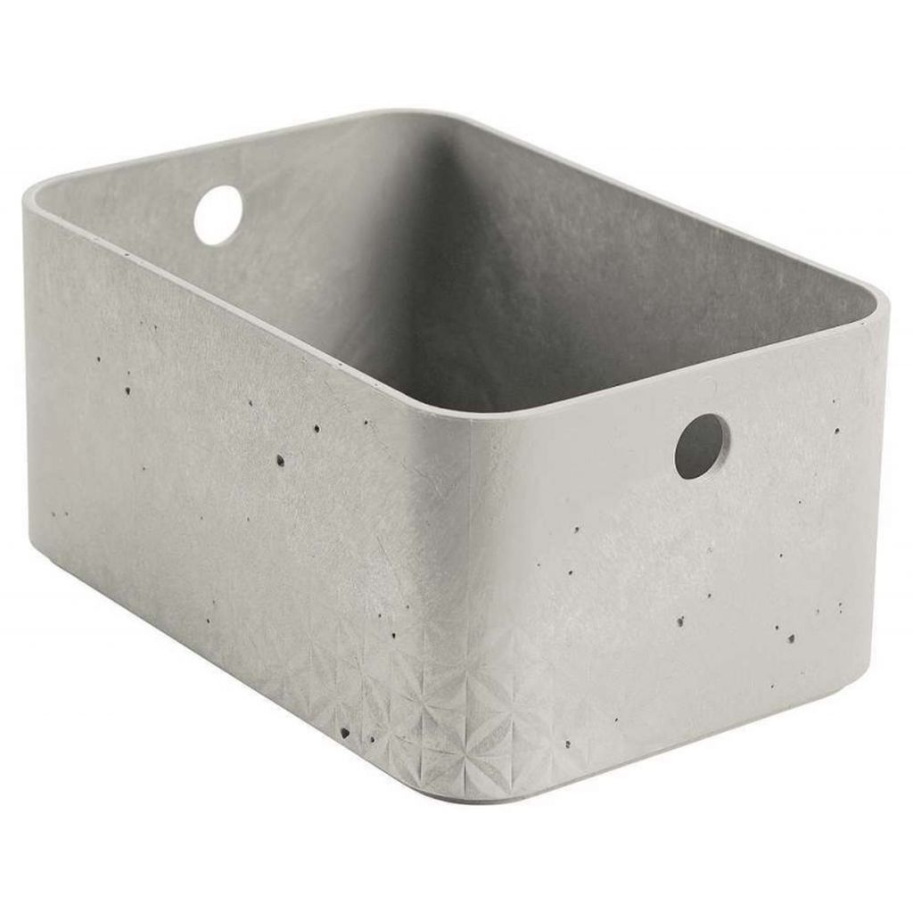 Beton opbergbox S 4,5 liter kunststof 24x17x12cm