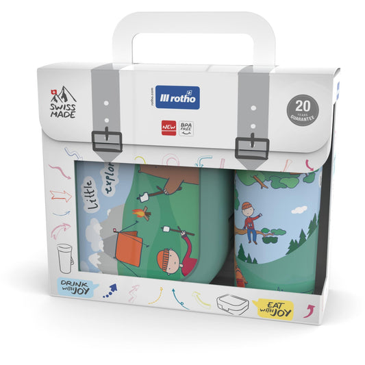 Lunchbox en Schoolbeker set To Go Memory Kids kids explorer boys