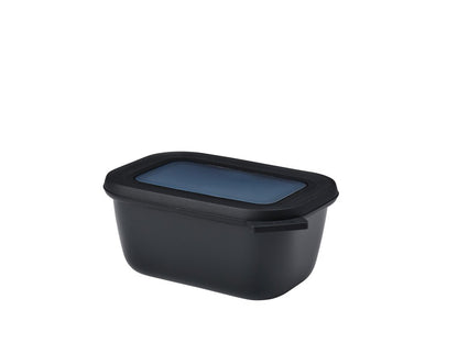 Multikom cirqula rechthoekig 750ml - nordic black 17,6x12,6x7,5cm