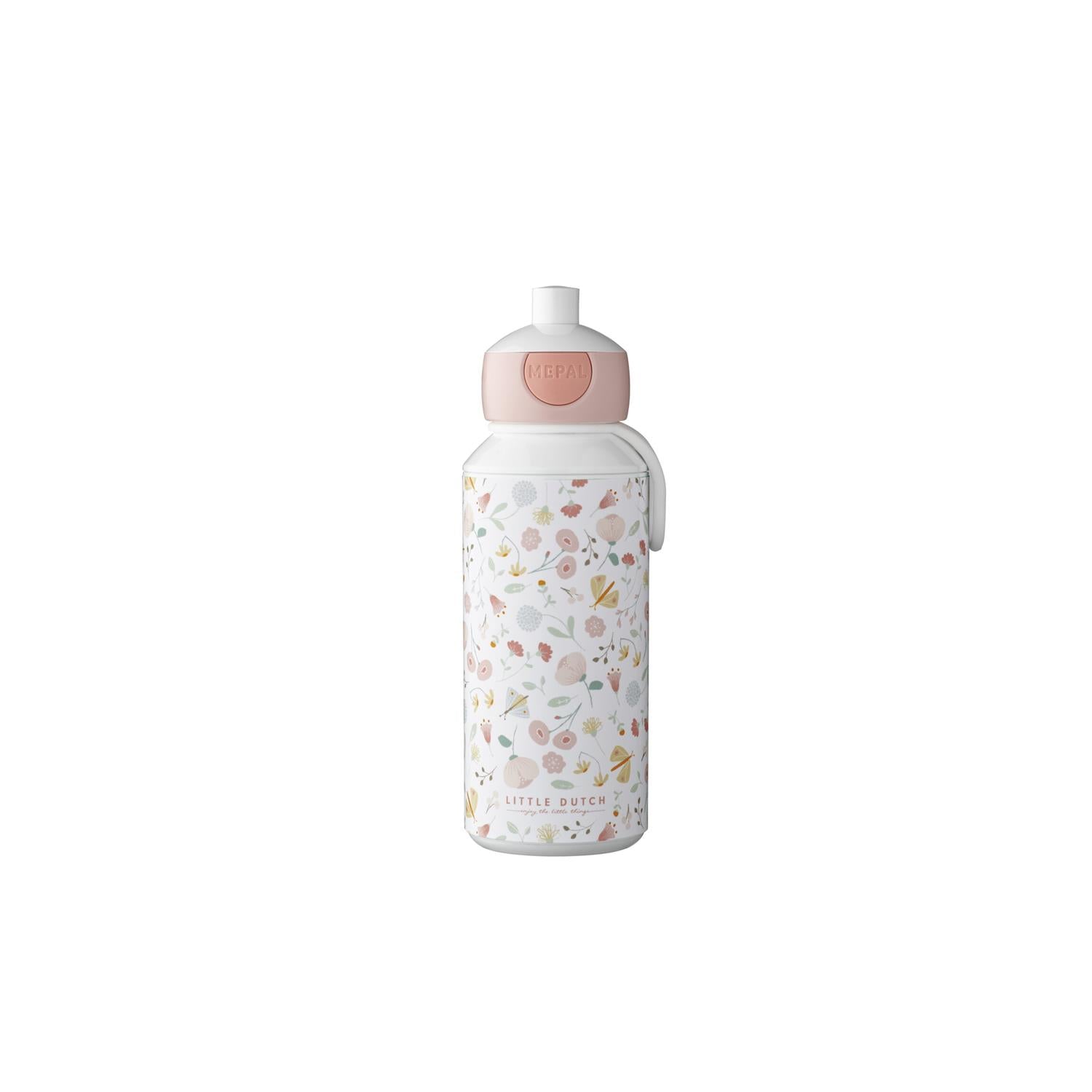 Drinkfles pop-up Campus 400ml Little Dutch Flowers & butterflies