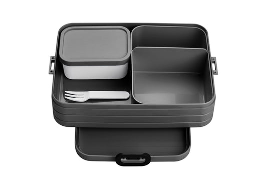 Bento lunchbox take a break large nordic black