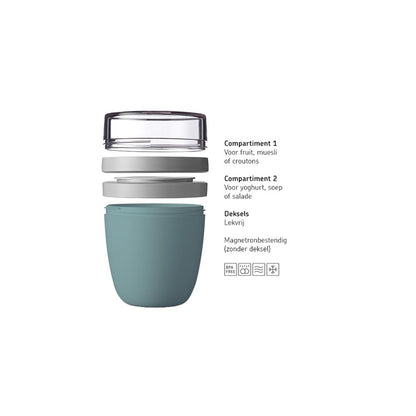 Lunchpot Ellipse mini nordic sage