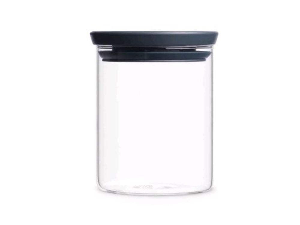 Voorraadbus stapelbaar 600ml glas dia.10.4x13cm